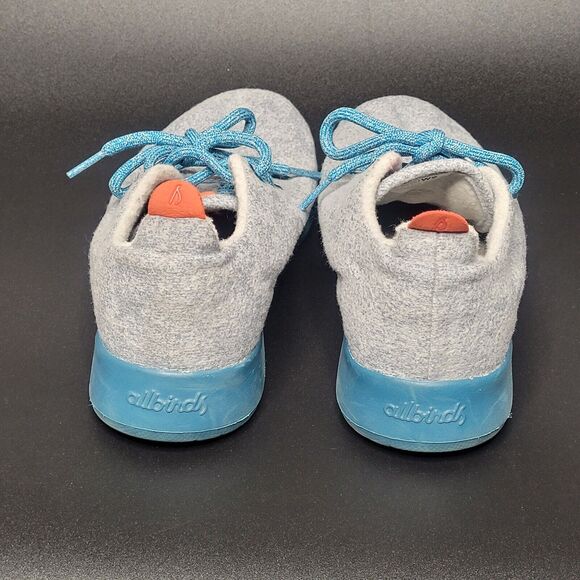 Allbirds Merino Wool Runners Rerun Rarebirds Gray Blue Comfy‎ Sustainable Size 9 - Picture 5 of 12